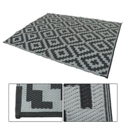 DURAFORCE 8x10 ft Waterproof Outdoor Rug Outdoor Plastic Straw Rug For Camping RV Deck
