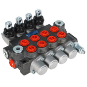 DURAFORCE 4 Spool BSPP 11GPM Hydraulic Directional Control Valve Double Acting Cylinder