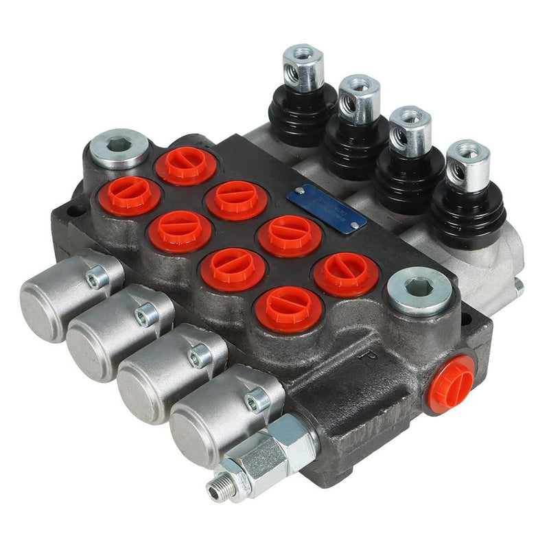 DURAFORCE 4 Spool BSPP 11GPM Hydraulic Directional Control Valve Double Acting Cylinder