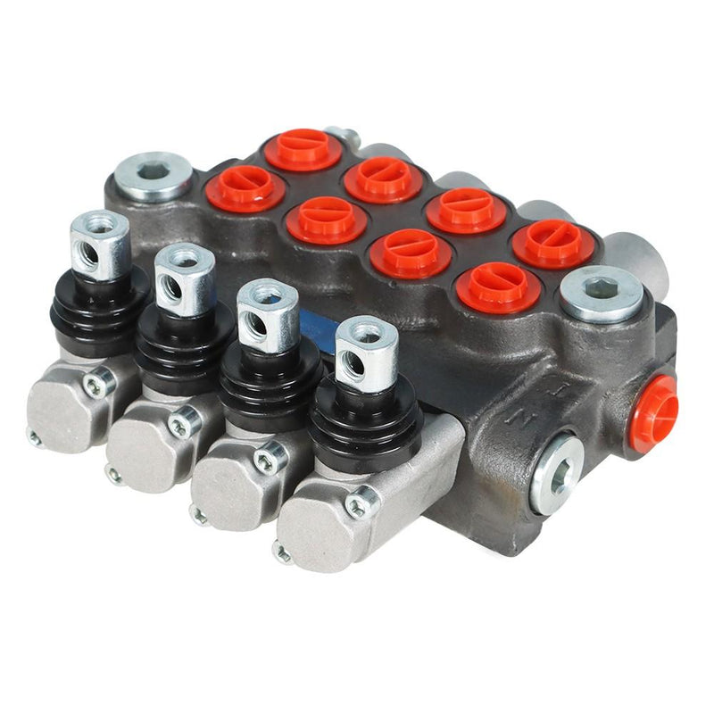 DURAFORCE 4 Spool BSPP 11GPM Hydraulic Directional Control Valve Double Acting Cylinder
