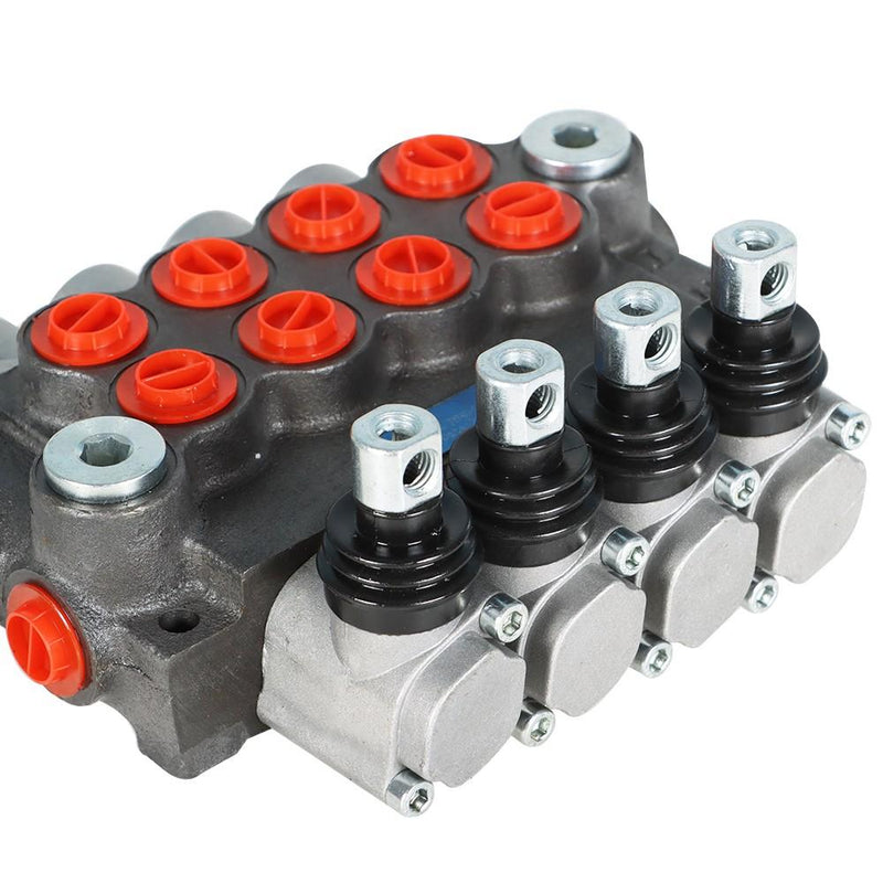 DURAFORCE 4 Spool BSPP 11GPM Hydraulic Directional Control Valve Double Acting Cylinder