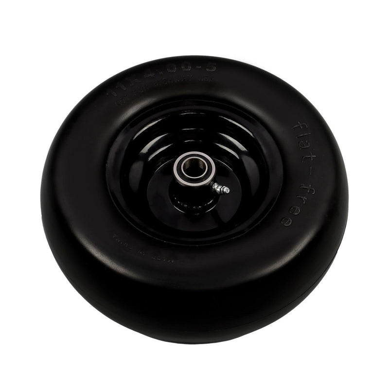 DURAFORCE 2Pcs 11x4.00-5 Tire & Wheel 3/4" Axle Hole For Zero Turn Lawn Mower Smooth Tread