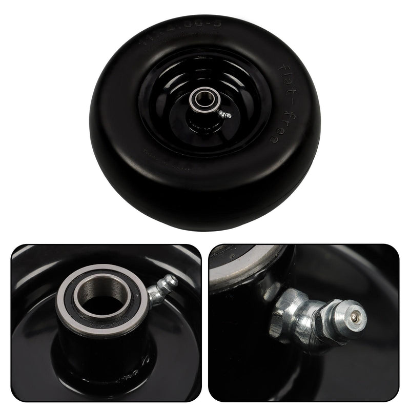 DURAFORCE 2Pcs 11x4.00-5 Tire & Wheel 3/4" Axle Hole For Zero Turn Lawn Mower Smooth Tread