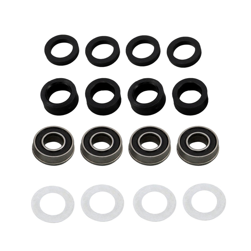 DURAFORCE 2Pcs 11x4.00-5 Tire & Wheel 3/4" Axle Hole For Zero Turn Lawn Mower Smooth Tread