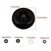 DURAFORCE 2Pcs 11x4.00-5 Tire & Wheel 3/4" Axle Hole For Zero Turn Lawn Mower Smooth Tread