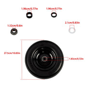 DURAFORCE 2Pcs 11x4.00-5 Tire & Wheel 3/4" Axle Hole For Zero Turn Lawn Mower Smooth Tread