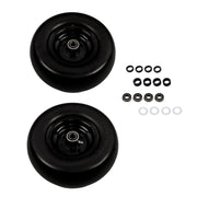 DURAFORCE 2Pcs 11x4.00-5 Tire & Wheel 3/4" Axle Hole For Zero Turn Lawn Mower Smooth Tread