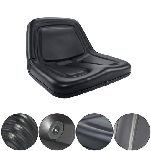 DURAFORCE TM333BL Universal Replacement Black High-Back Lawn Mower Tractor Seat