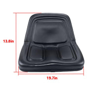 DURAFORCE TM333BL Universal Replacement Black High-Back Lawn Mower Tractor Seat