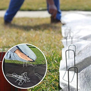 DURAFORCE 6" 11 Gauge 1000 Pack Landscape Staples Garden Stakes Galvanized Sod Staples