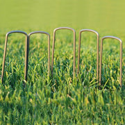 DURAFORCE 6" 11 Gauge 1000 Pack Landscape Staples Garden Stakes Galvanized Sod Staples