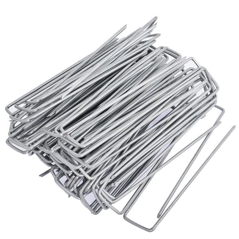 DURAFORCE 6" 11 Gauge 1000 Pack Landscape Staples Garden Stakes Galvanized Sod Staples