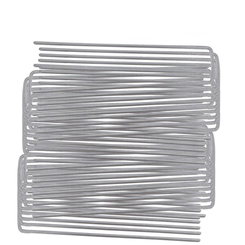 DURAFORCE 6" 11 Gauge 1000 Pack Landscape Staples Garden Stakes Galvanized Sod Staples