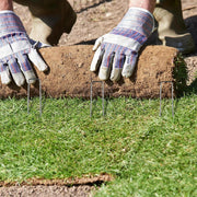 DURAFORCE 6" 11 Gauge 1000 Pack Landscape Staples Garden Stakes Galvanized Sod Staples