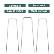 DURAFORCE 6" 11 Gauge 1000 Pack Landscape Staples Garden Stakes Galvanized Sod Staples