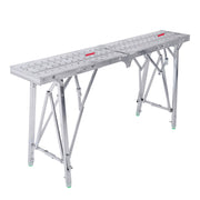 DURAFORCE Aluminum Alloy 1.6m Folding Ladder - Versatile Portable Scaffold Platform
