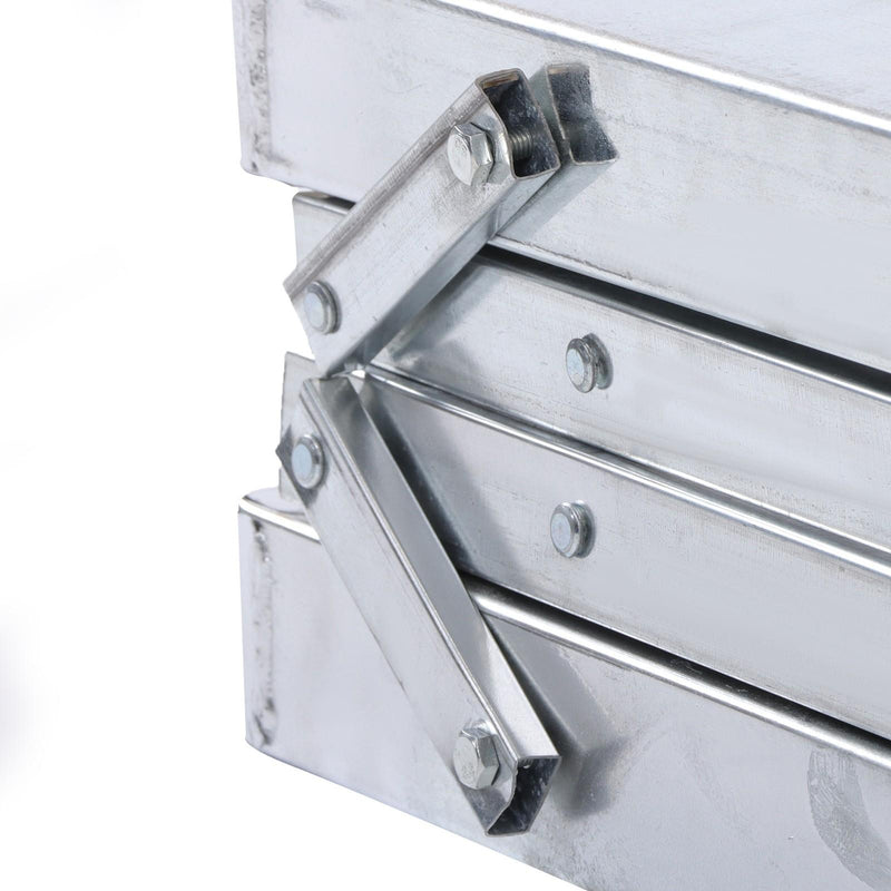 DURAFORCE Aluminum Alloy 1.6m Folding Ladder - Versatile Portable Scaffold Platform
