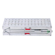 DURAFORCE Aluminum Alloy 1.6m Folding Ladder - Versatile Portable Scaffold Platform