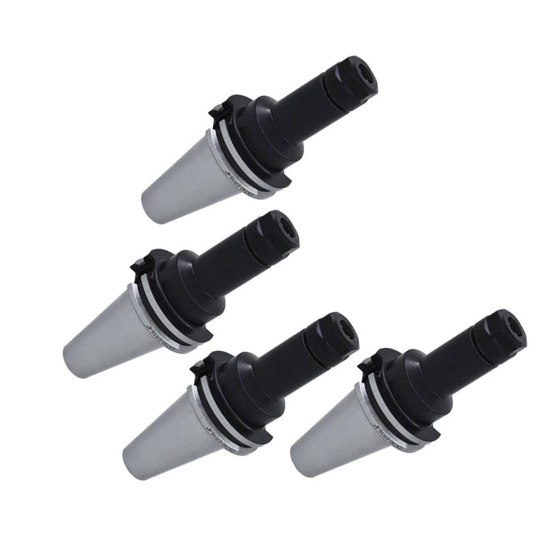 DURAFORCE CAT40-ER16 Collet Chucks W. 4" Long Gage Length 4 Chucks Tool Holder Set