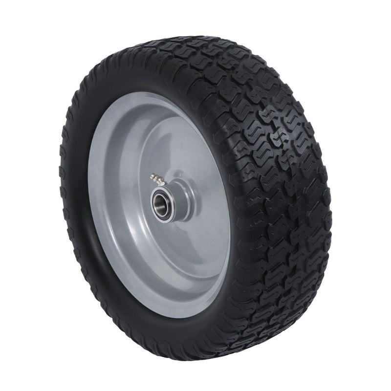 DURAFORCE 2-Pack 13X5.00-6 Tire & Wheel Flat Free 3.4' Axle Hole For Lawn Mower Solid Tire