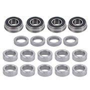 DURAFORCE 2-Pack 13X5.00-6 Tire & Wheel Flat Free 3.4' Axle Hole For Lawn Mower Solid Tire