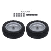 DURAFORCE 2-Pack 13X5.00-6 Tire & Wheel Flat Free 3.4' Axle Hole For Lawn Mower Solid Tire