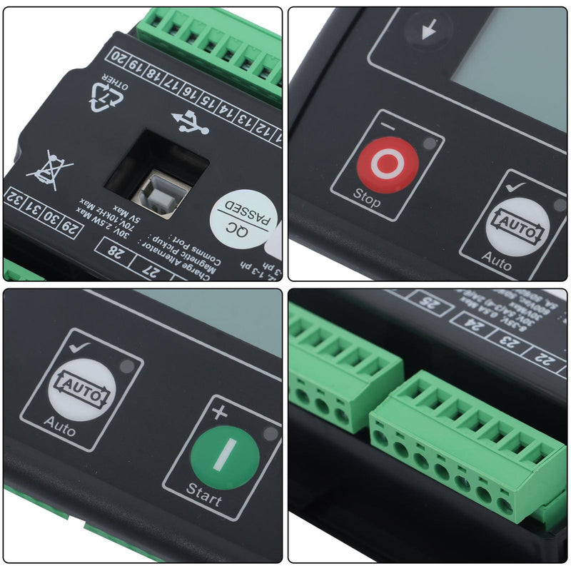 DURAFORCE Controller Generator DSE4520 LCD Screen 3‑Phase Mains Detection Control Board