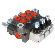 DURAFORCE Hydraulic Directional 3 Spool P40 Control Valve, Manual Operate, 13GPM BSPP