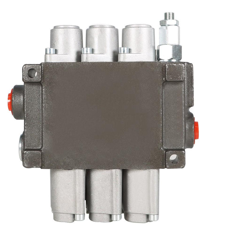 DURAFORCE Hydraulic Directional 3 Spool P40 Control Valve, Manual Operate, 13GPM BSPP