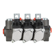 DURAFORCE Hydraulic Directional 3 Spool P40 Control Valve, Manual Operate, 13GPM BSPP
