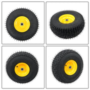 DURAFORCE 15x6.00-6" Turf Saver Tire & Wheel For Lawn Garden Mower Inflatable Wheel 2 Pack