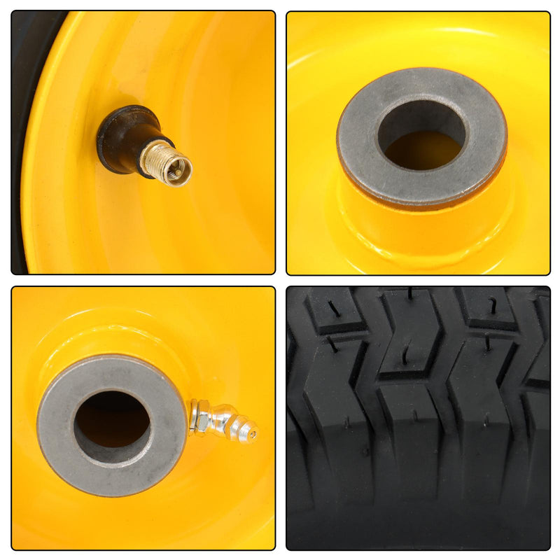 DURAFORCE 15x6.00-6" Turf Saver Tire & Wheel For Lawn Garden Mower Inflatable Wheel 2 Pack