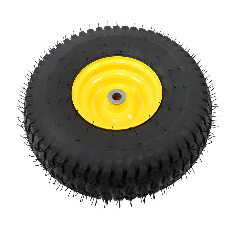 DURAFORCE 15x6.00-6" Turf Saver Tire & Wheel For Lawn Garden Mower Inflatable Wheel 2 Pack
