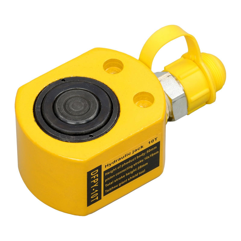 DURAFORCE Mini Portable Hydraulic Ram Jack 10Ton Hydraulic Cylinder 1" Stroke Lifting
