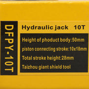 DURAFORCE Mini Portable Hydraulic Ram Jack 10Ton Hydraulic Cylinder 1" Stroke Lifting