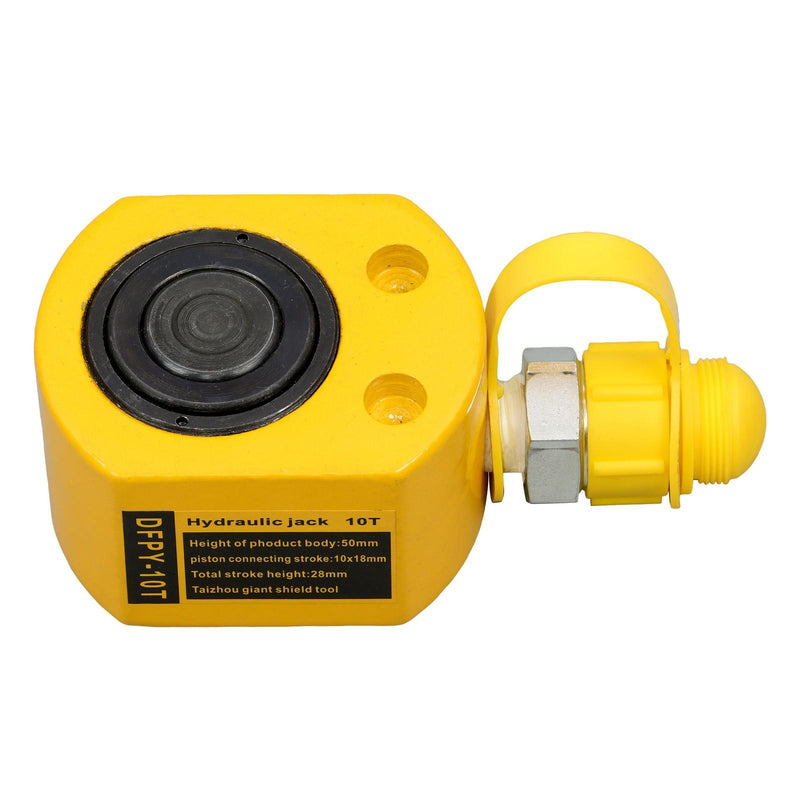 DURAFORCE Mini Portable Hydraulic Ram Jack 10Ton Hydraulic Cylinder 1" Stroke Lifting