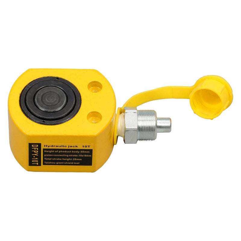 DURAFORCE Mini Portable Hydraulic Ram Jack 10Ton Hydraulic Cylinder 1" Stroke Lifting