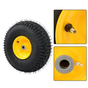 DURAFORCE 15x6.00-6" Turf Saver Tire & Wheel 2 Pcs For Lawn Garden Mower Inflatable Wheel