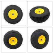 DURAFORCE 15x6.00-6" Turf Saver Tire & Wheel 2 Pcs For Lawn Garden Mower Inflatable Wheel