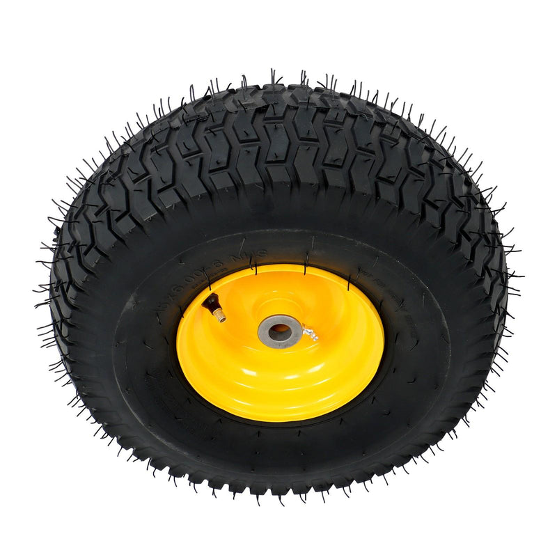DURAFORCE 15x6.00-6" Turf Saver Tire & Wheel 2 Pcs For Lawn Garden Mower Inflatable Wheel