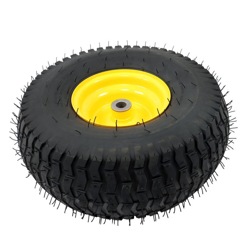 DURAFORCE 15x6.00-6" Turf Saver Tire & Wheel 2 Pcs For Lawn Garden Mower Inflatable Wheel