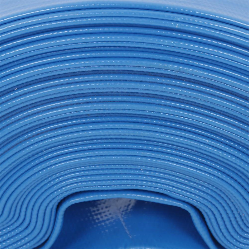DURAFORCE 1-1/2" x 100 FT PVC Irrigation Discharge Hose W/Aluminum Connectors For Pools