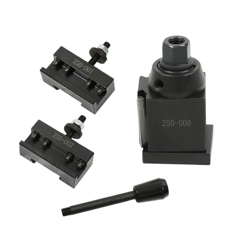 DURAFORCE For Lathe up to 8" OXA Wedge Type Tool Post 250-000 + 2 holders 001 002 Mini US