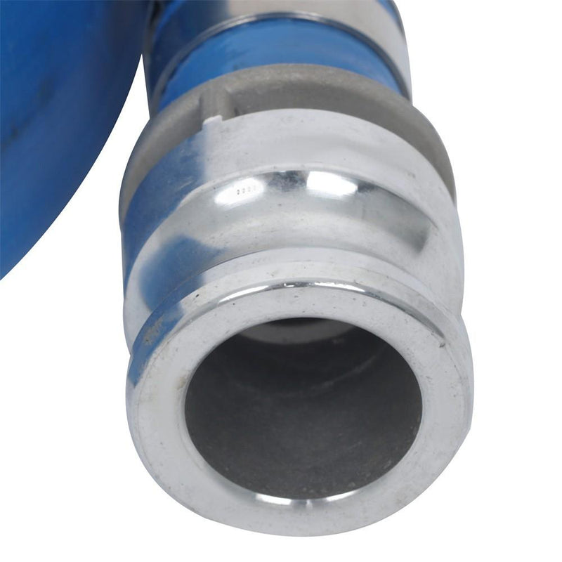 DURAFORCE PVC Irrigation Discharge Hose W/Aluminum Connectors For Pools 1-1/2" x 100 FT