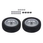 DURAFORCE 2-Pcs 13X5.00-6 Tire & Wheel Flat Free 3.4' Axle Hole For Lawn Mower Solid Tires