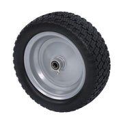 DURAFORCE 2-Pcs 13X5.00-6 Tire & Wheel Flat Free 3.4' Axle Hole For Lawn Mower Solid Tires