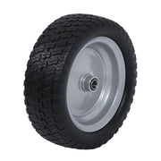 DURAFORCE 2-Pcs 13X5.00-6 Tire & Wheel Flat Free 3.4' Axle Hole For Lawn Mower Solid Tires