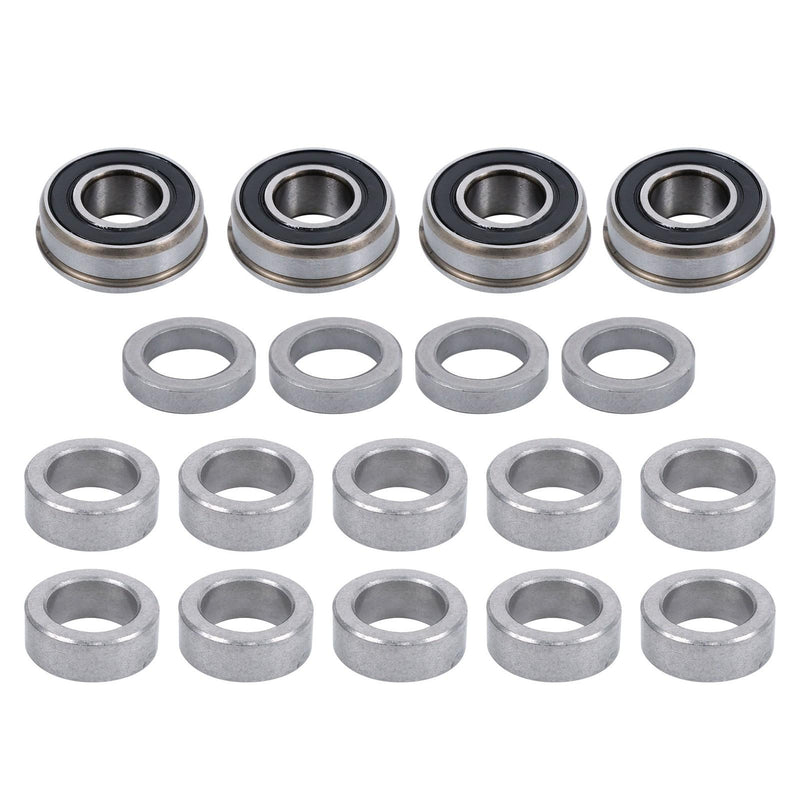 DURAFORCE 2-Pcs 13X5.00-6 Tire & Wheel Flat Free 3.4' Axle Hole For Lawn Mower Solid Tires