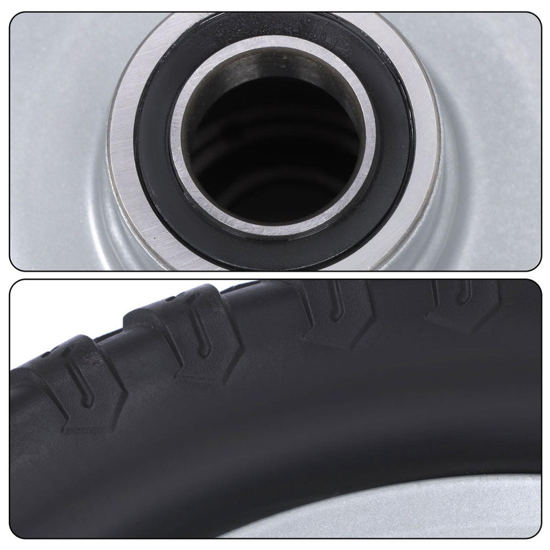 DURAFORCE 2-Pcs 13X5.00-6 Tire & Wheel Flat Free 3.4' Axle Hole For Lawn Mower Solid Tires