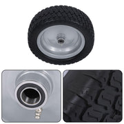 DURAFORCE 2-Pcs 13X5.00-6 Tire & Wheel Flat Free 3.4' Axle Hole For Lawn Mower Solid Tires